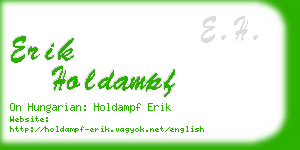 erik holdampf business card